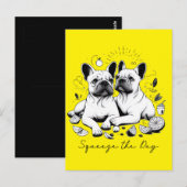 Druk de dag in briefkaart (Voorkant / Achterkant)