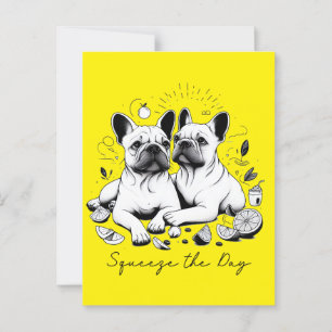 Druk de dag in briefkaart