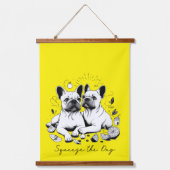 Druk de dag in hangend wandkleed (Voorkant)