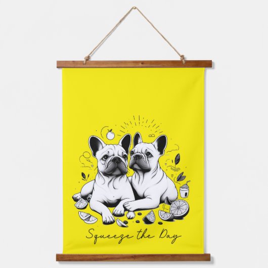 Druk de dag in hangend wandkleed (Voorkant)