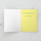 Druk de Dag Punny Lemon Custom Interior Text in Kaart (Binnen)