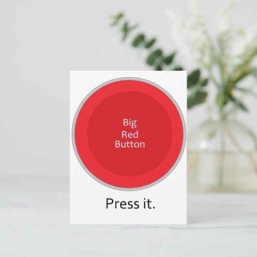 Druk de knoop briefkaart (Staand voorkant)