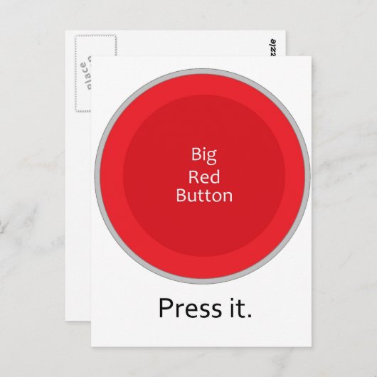 Druk de knoop briefkaart (Voorkant / Achterkant)