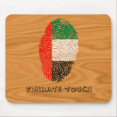 Druk de vingerafdruk van een aanraking in muismat (Voorkant)