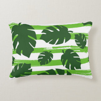 Druk de zomer exotische oerwoud plant tropische pa accent kussen