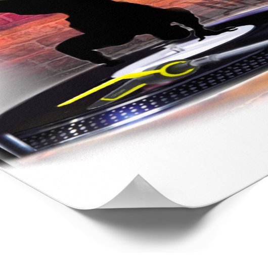 Druk dubbelbrekers af poster (Hoek)