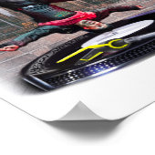 Druk freestyle breakdancer af poster (Hoek)