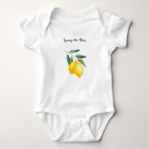 Druk het dagpak Baby uit, Lemon Onsie