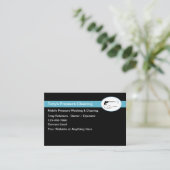 Druk het schoonmaken en het wassen modern visitekaartje