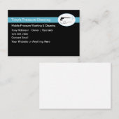 Druk het schoonmaken en het wassen modern visitekaartje