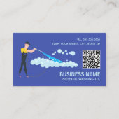 Druk het Wassen Douane QR Visitekaartje (Voorkant)