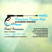 Druk het wassen Macht Wassen Raamsticker (Vel 3)