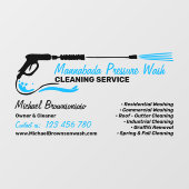 Druk het wassen Macht Wassen Raamsticker (Vel)