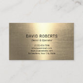 Druk het wassen Moderne Gouden Macht Wasmachine he Visitekaartje (Achterkant)