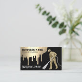 Druk het wassen Moderne Gouden Macht Wasmachine he Visitekaartje (Staand voorkant)