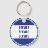 Druk het wassen ronde Sleutelhanger (Achterkant)