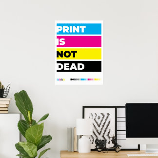 "Druk is niet dood" Poster