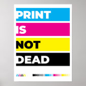 "Druk is niet dood" Poster (Voorkant)