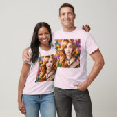 Druk je diepe gevoelens van liefde met bloemen - t-shirt (Unisex)