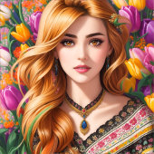 Druk je diepe gevoelens van liefde met bloemen - t-shirt