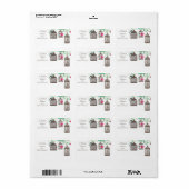 Druk je eigen Vrijgezellenfeest vogelkooi af Etiket (Full Sheet)