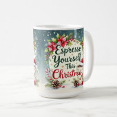 Druk jezelf deze kerst uit koffiemok (Voorkant rechts)