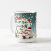 Druk jezelf deze kerst uit koffiemok (Voorkant links)