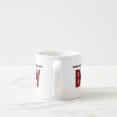 Druk jezelf moedig uit White Specialty Mok (Achterkant)