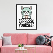 Druk Jezelf Uit Canvas Afdruk (Insitu (Woonkamer))
