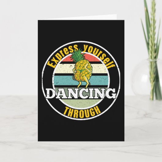 Druk jezelf uit door te dansen kaart (Voorkant)