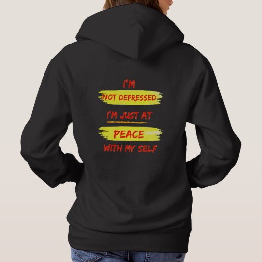 Druk jezelf uit hoodie (Achterkant)