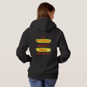 Druk jezelf uit hoodie (Achterkant volledig)