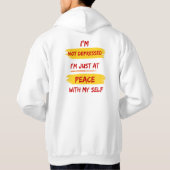 Druk jezelf uit hoodie (Achterkant)