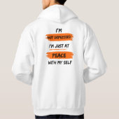 Druk jezelf uit hoodie (Achterkant)