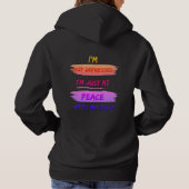 Druk jezelf uit hoodie (Achterkant)