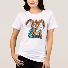 Druk jezelf uit in espresso Tri-Blend shirt