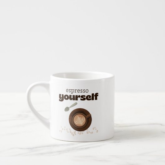 Druk Jezelf Uit - Kleine Espresso Mok (Links)