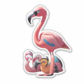 Druk jezelf uit met Flamingo-Theme Stickers (Voorkant)