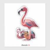 Druk jezelf uit met Flamingo-Theme Stickers (Vel)