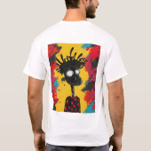 Druk jezelf uit met Fun & Crazy Art Design T-shirt (Achterkant)