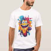Druk jezelf uit met Fun & Crazy Art Design T-shirt (Voorkant)