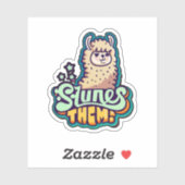 Druk jezelf uit met Llama Vinyl Stickers (Vel)