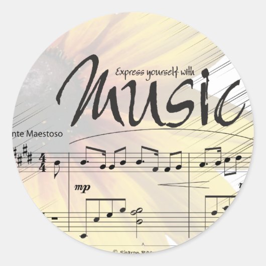 Druk jezelf uit met Music Sticker (Voorkant)