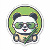 Druk jezelf uit met Panda-Stickers Sticker (Voorkant)