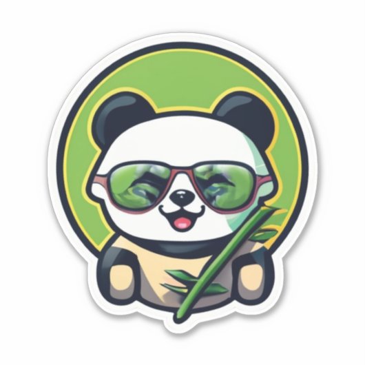 Druk jezelf uit met Panda-Stickers Sticker (Voorkant)