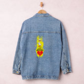 Druk Jezelf Uit Retro Cartoon Collage Spijkerjas Denim Jacket (Hangar)
