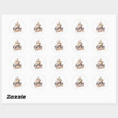 Druk Jezelf Uit Ronde Sticker (Vel)