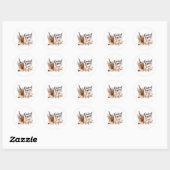 Druk Jezelf Uit Ronde Sticker (Vel)