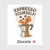 Druk jezelf uit  sticker (Vel)