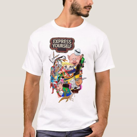 Druk Jezelf Uit T-Shirt (Voorkant)